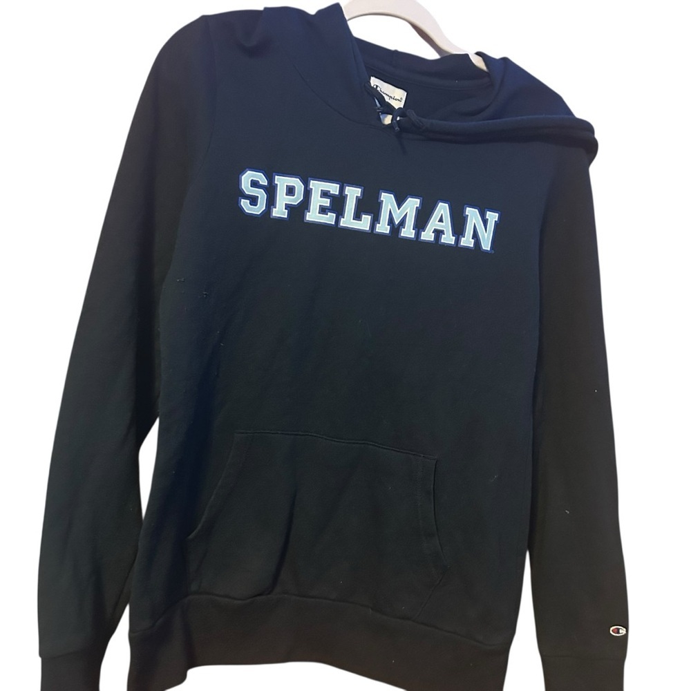 Champion Spelman College Jaguars navy hoody hoodie Medium M HBCU Morehouse